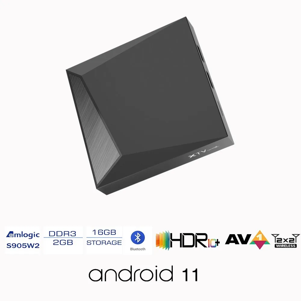 5 шт./партия, ТВ-приставка Meelo + XTV Air 4K Android, Amlogic S905w2 2 ГБ/16 ГБ, смарт-ТВ-приставка с поддержкой NASCLIENT BT, удаленный медиаплеер 