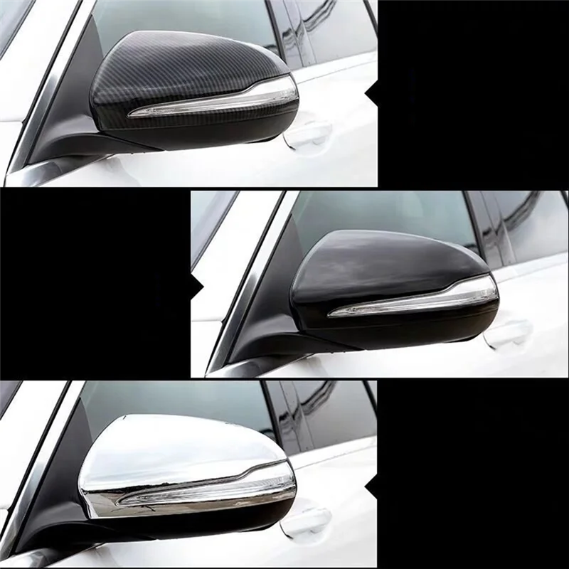 Фото Превосходные детали накладки на зеркало заднего вида с правым рулем для Mercedes-Benz C W205 E W213 GLC X253 2016-2023, колпачки для боковых зеркал с карбоном №4