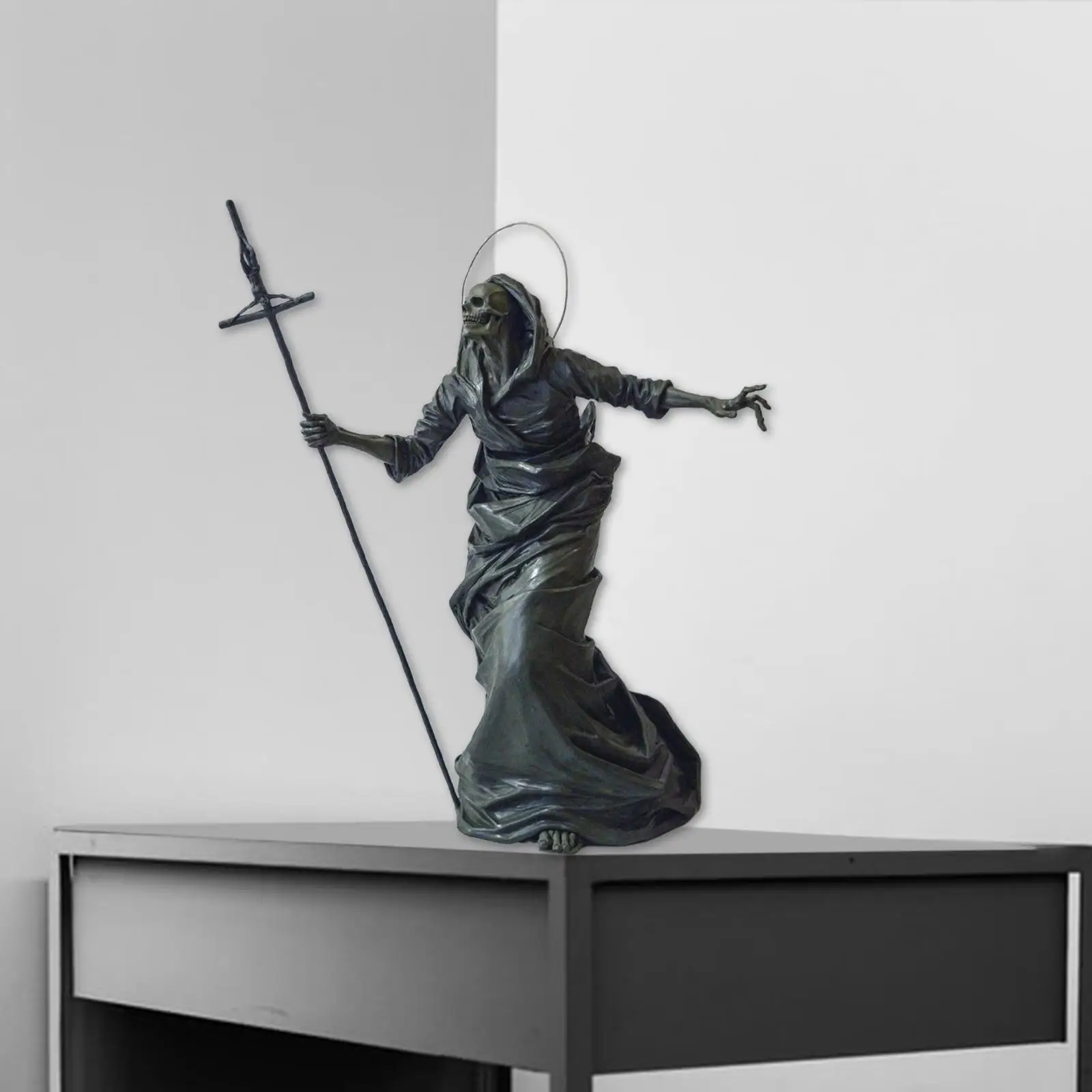 

Экшн-фигурки из аниме ручной работы, черный скелет, стражи, скульптурные ремесла, фигурки