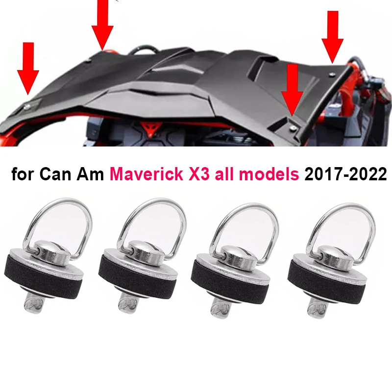 

4 шт. для Can Am Maverick X3 UTV, комплект крепежных болтов для четверти поворота Dutz 2017 2018 2019 2020 2021 2022