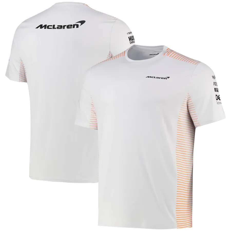 

Men's casual T-shirt, F1 McLaren 2021 team racing crew neck top, 3d digital printing, official website, 100-5XL formula 1