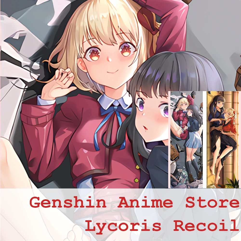 

Двусторонняя Подушка Lycoris Recoil nishikier Chisato Inoue Takina аниме подушка Dakimakura Чехол обнимающая Подушка Наволочка