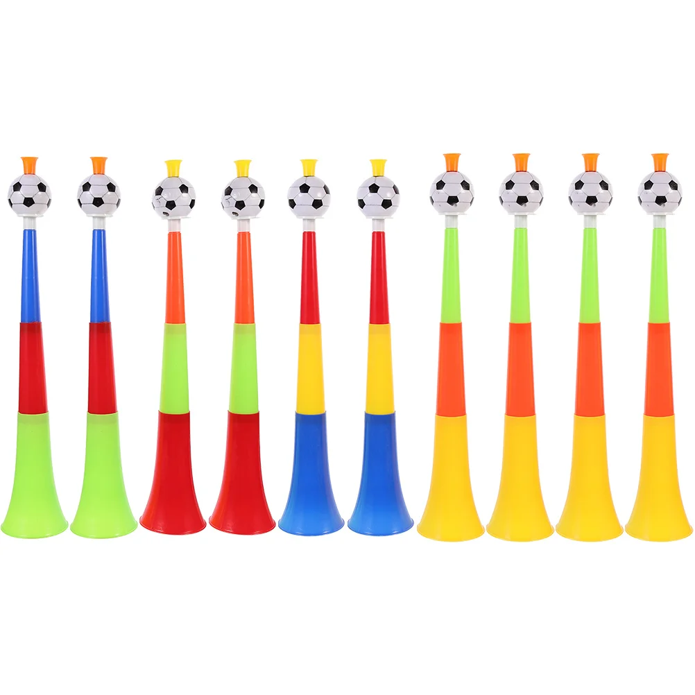 

10 Pcs Telescopic Football Horn Kids Cheering Props Portable Noise Maker Toy Plastic Soccer Toys Child Trumpets Funny