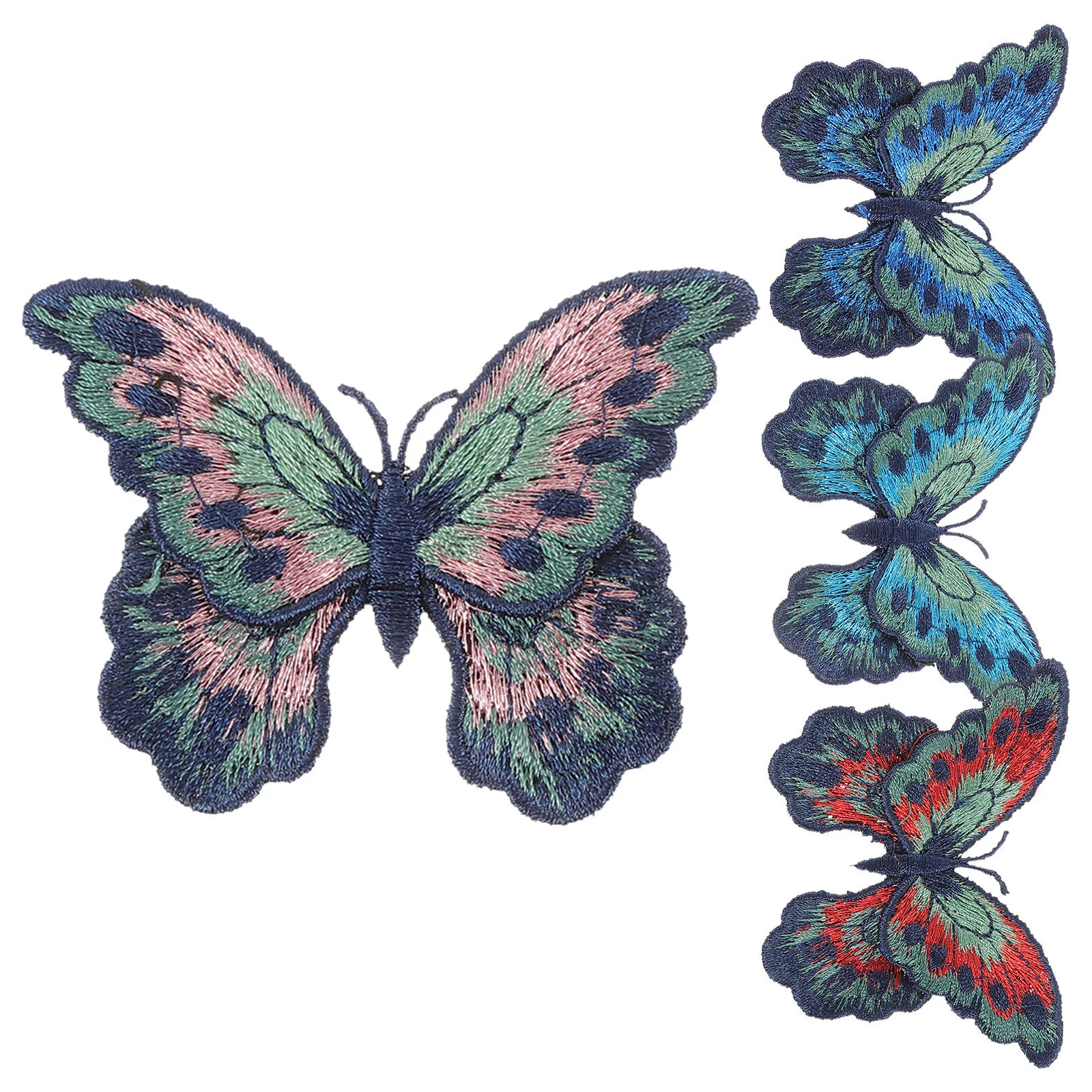 

4 Pcs Water Soluble Cloth Patch Jeans Flowers Decor Clothing Small Iron Patches Polyester Yarn Holes Child Kids Summer Hat