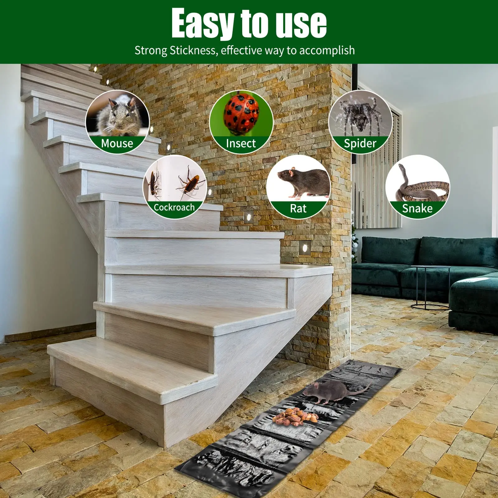Супер Прочная Доска-ловушка Для Мыши 120x28 См Большая Липкая Доска Мышей