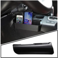 abs black center console side storage box multi function mobile phone tray for toyota hilux 2015 2021 car interior accessories