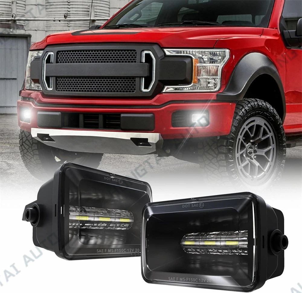 

Обновление светодиодных противотуманных фар на 2015 2016 2017 2018-2020 Ford F150 F-150 4-дюймовые светодиодные противотуманные фары в сборе Светодиодный бампер дальнего света 1 пара