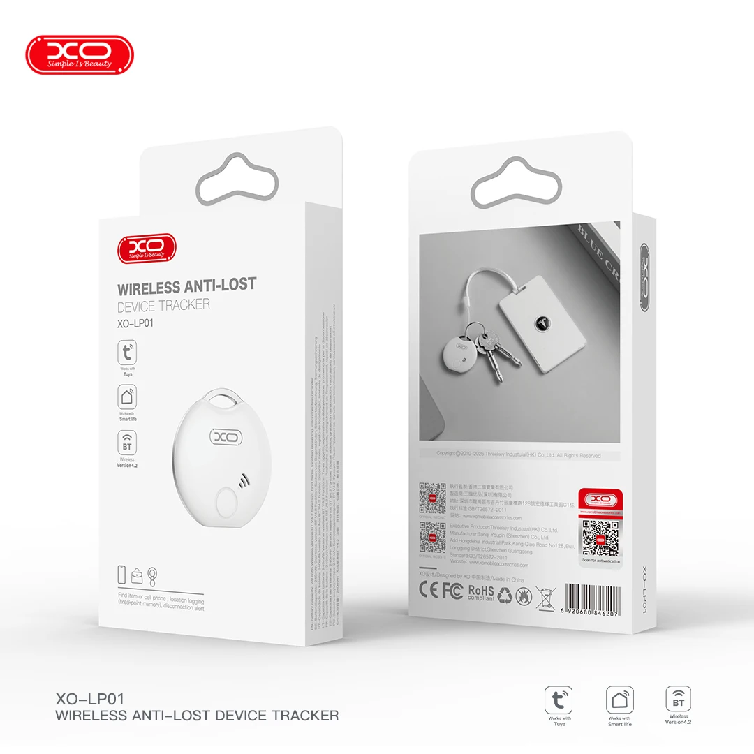 

HOCO Bluetooth-локатор защиты от потерь белый