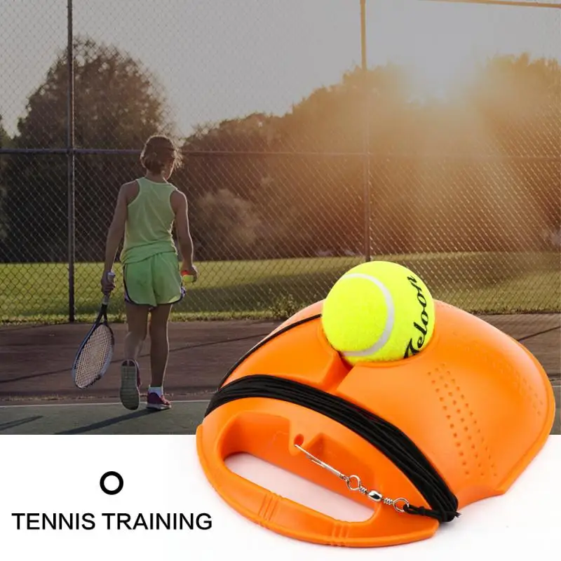 

1Set Duty Tennis Trainer Exercise Tennis Ball Sport Self-study Rebound Ball Tennis Training with Baseboard Sparring Device New