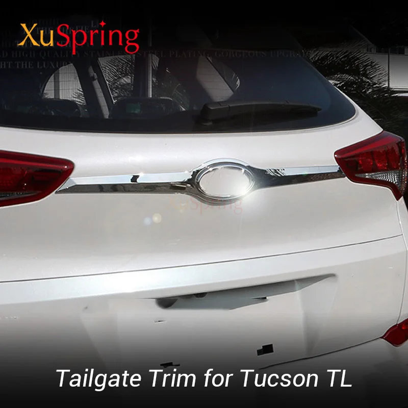 

Car Hood Trunk Rear Door Trim for Hyundai Tucson 2015 2016 2017 2018 2019 TL 3TH Strips Cover Stickers Garnish Car-styling
