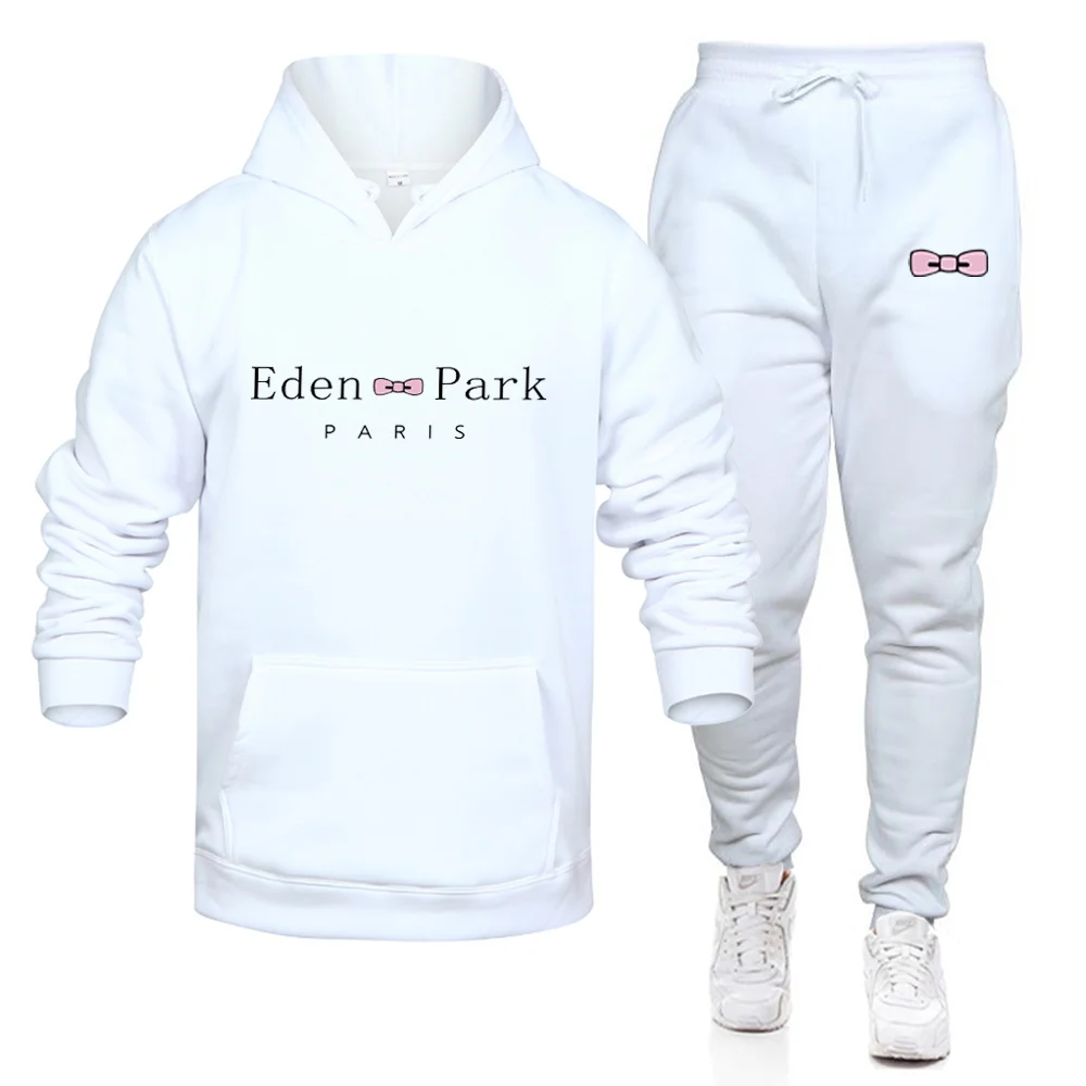 Winter hot selling women's sweater sports pullover two-piece men's hooded casual sweater+sweater suit hooded couple suit