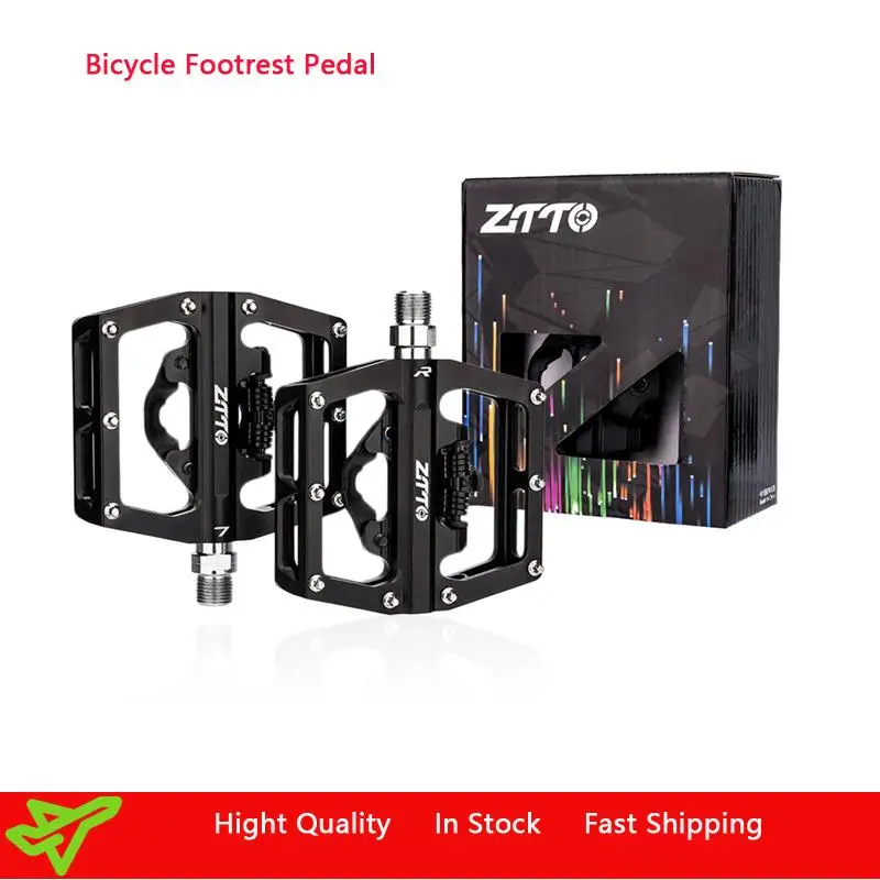 

New Bicycle Footrest Pedal Aluminum Alloy Lightweight Flat Bearing Pedal Mountain Bike Mtb Bmx Road Bike Spd Cycl Pedals Newest