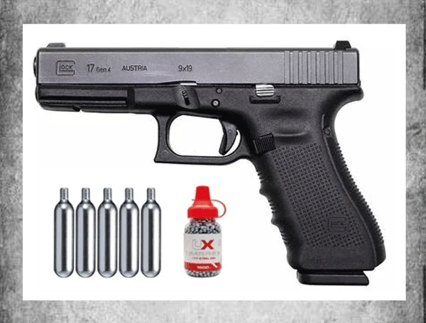 

New low price Gloc 17 9Mm Caliber Semi-Automatic Pistol Use Compensated Model Tin Sign 8*6inch
