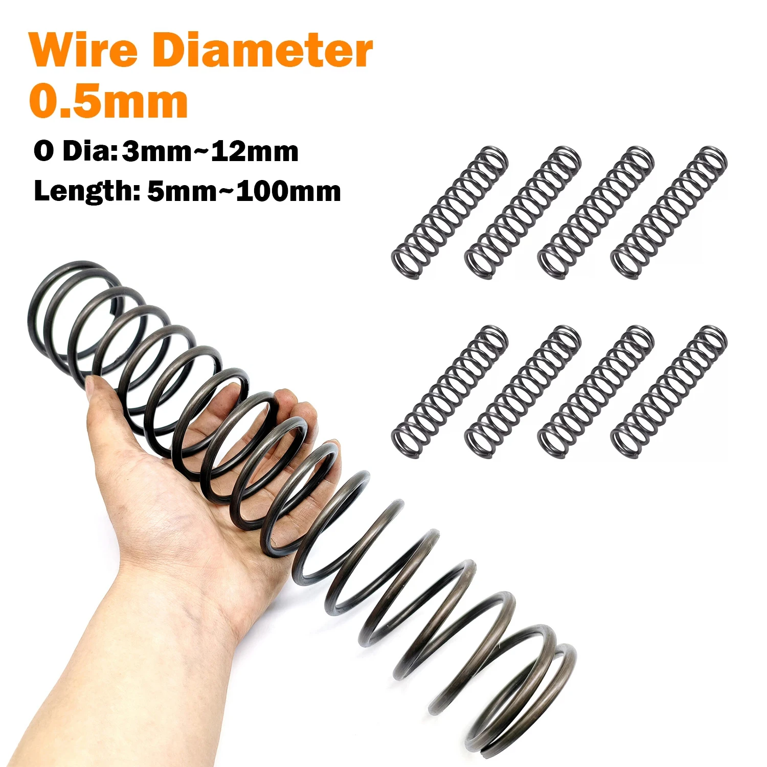 

Набор пружин сжатия из стали 10 шт.