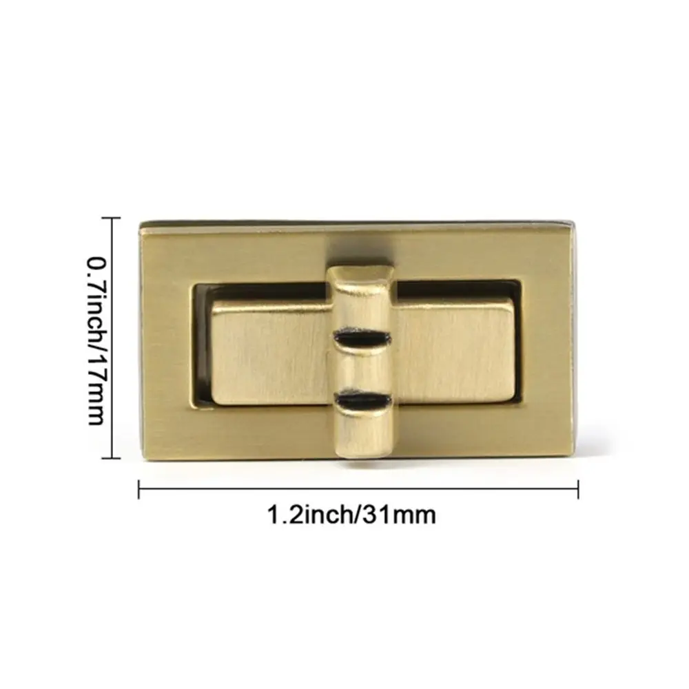 1 PC Exquisite Egg Shape Bag Metal Clasp Turn Lock DIY Handbag Bag Durable Buckle Twist  Purse Hardware Bag Parts Accessories