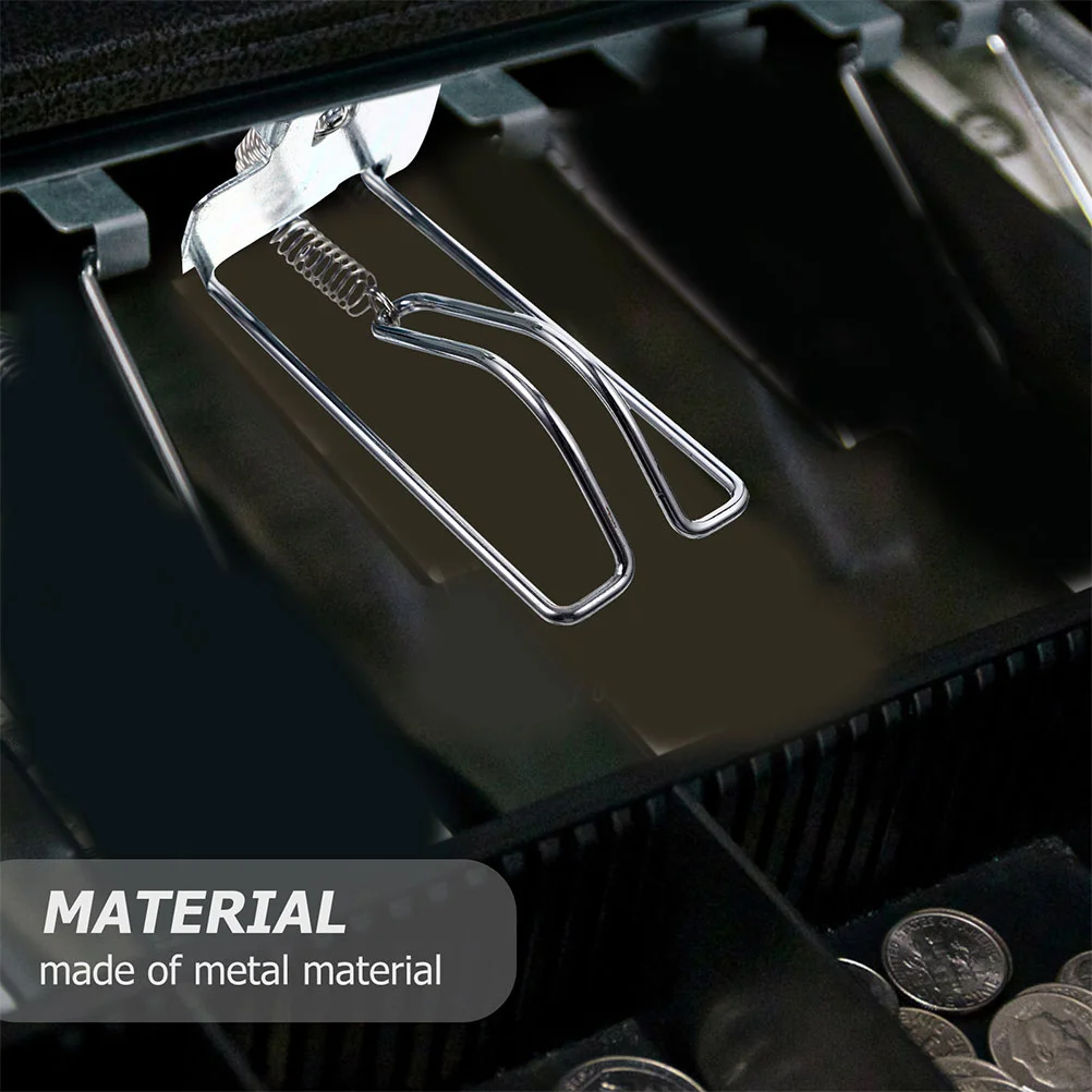 2 шт. коробка для кассира вставные зажимы ящика кошелек денег держателя из