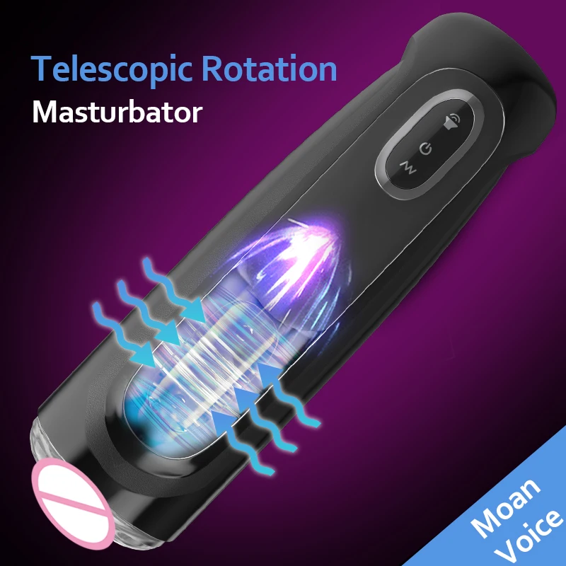 Automatic Telescopic Rotation Male Masturbator 10 Adjustable Modes Pussy Adult Masturbator Cup Electric Climax Sex Toy For Men