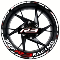 apply to yzf r3 motorcycle wheel flange steel modified personalized waterproof stickers decals