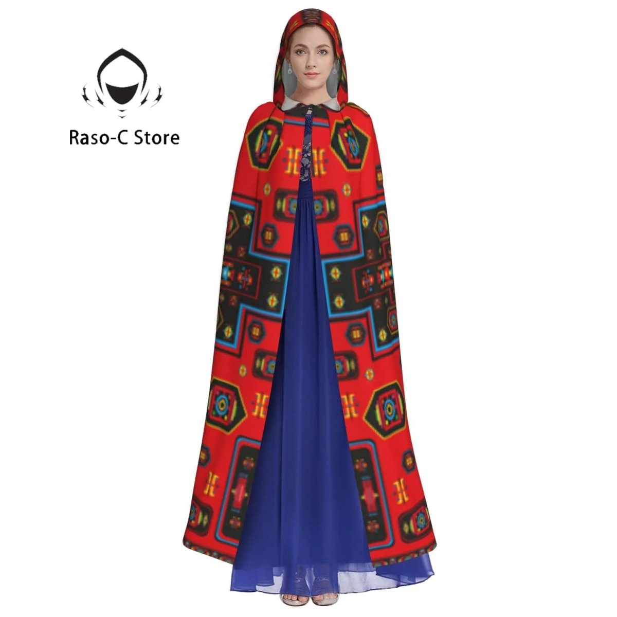 Унисекс ведьма реверсивная накидка с капюшоном для взрослых вампиров