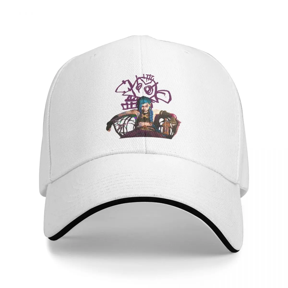

Copy Of Because You're A Jinx Arcane League of Legends Sunprotection Cap Sun Visor Hip Hop Caps Cowboy Hat Peaked Hats