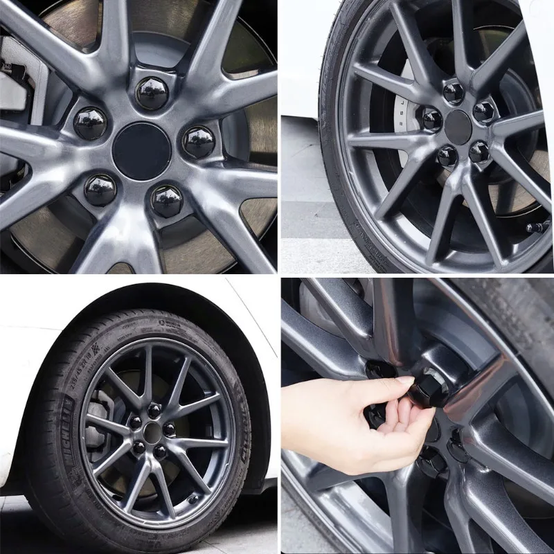 Фото 10 шт., 26 шт., 30 шт., 56 мм, 57 мм для Tesla Model 3 ModelY Juniper. Колпаки на центр диска колеса, крышки ступицы с логотипом, автомобильные аксессуары. №2