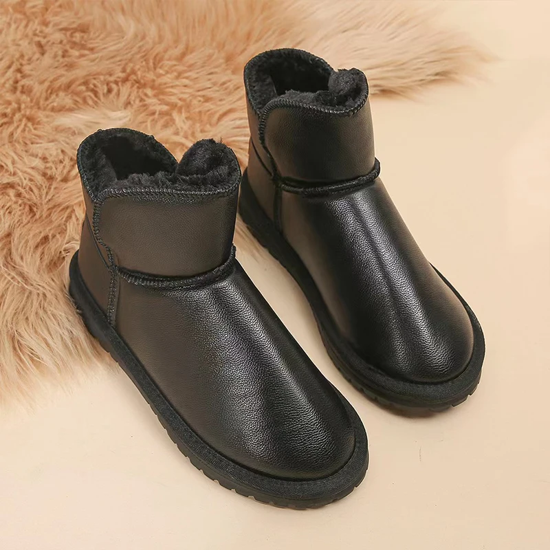 

Winter New Warm Snow Boots Women 2023 New Casual Sport Running Women Shoes Ankle Fur Flats Platform Chelsea Mujer Zapatillas