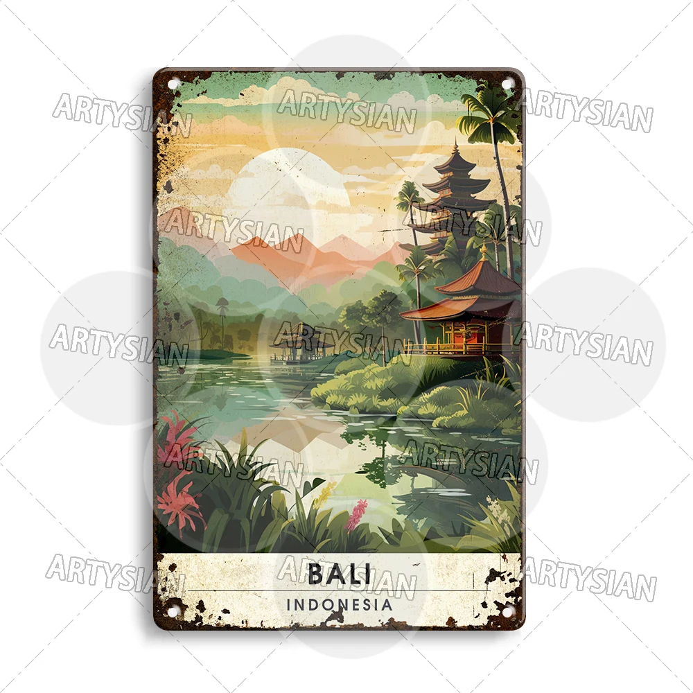 

Металлический знак Travel City ARTISIAN