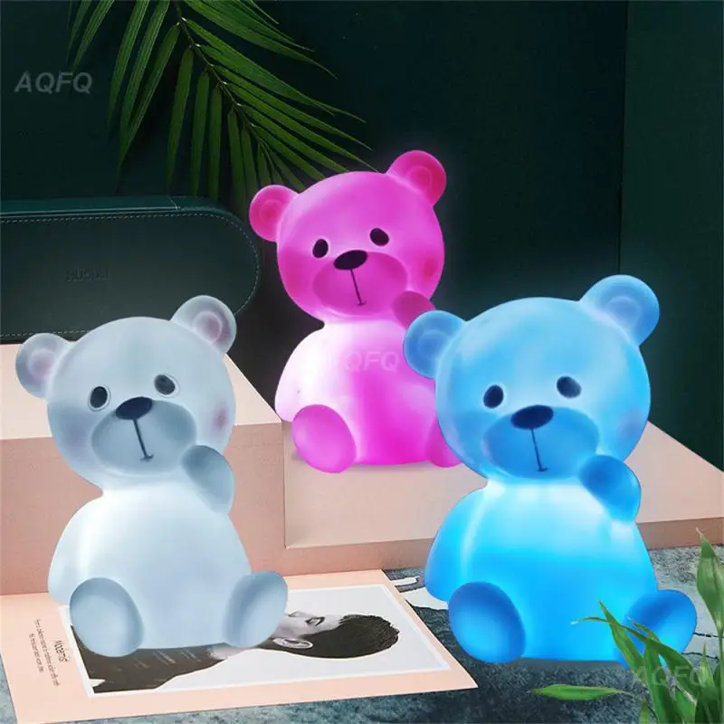 

Cute Bear Night Light Cloud Dinosaur Lamp Glow Feeding Light Baby Sleeping Child Toy Kids for Birthday Gift bedroom decoration