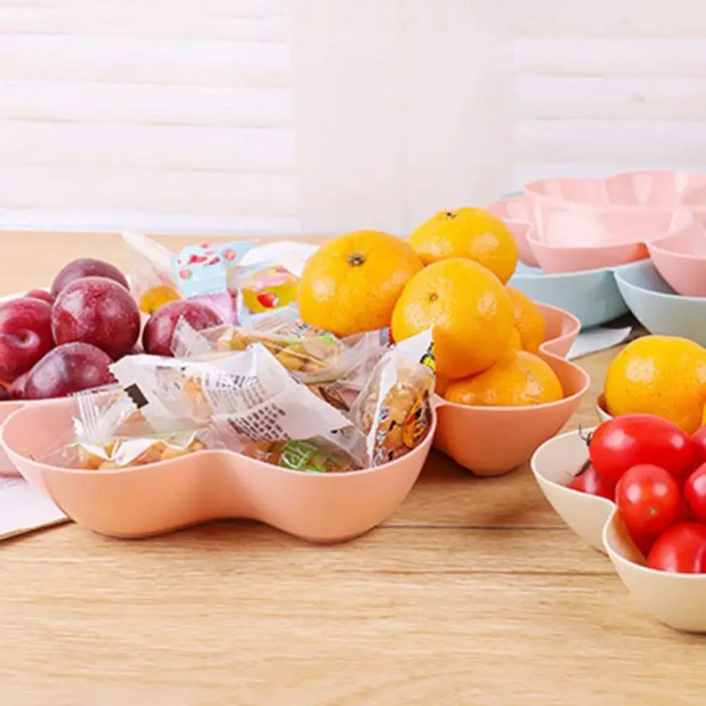 

Tray Heart Shape Fruit Serving Plate Candy Snacks Nuts Dish Bowl Box Container