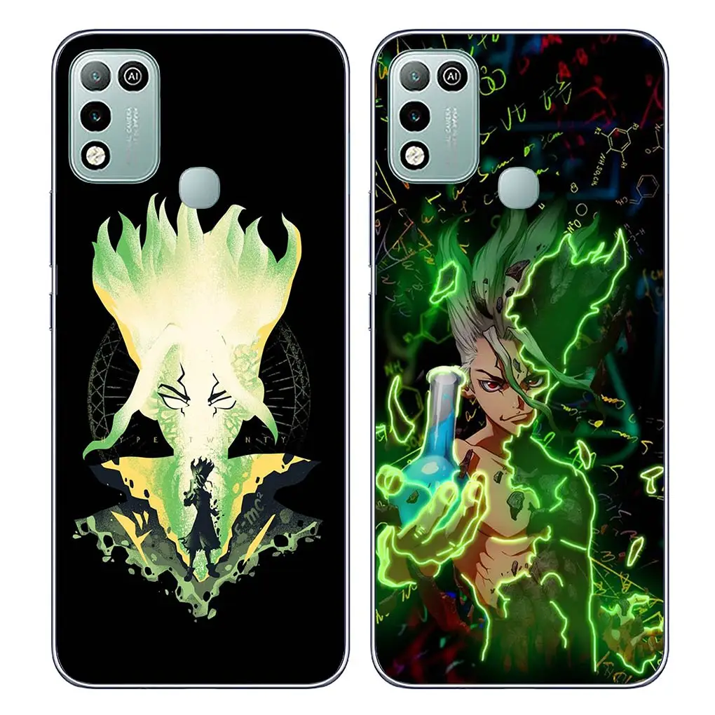 Anime Dr Stone Ishigami Senkuu Cover Phone Case for Motorola Moto Edge 40 50 Pro 30 neo 20 Fusion Ultra Lite G85 Flexible Coque