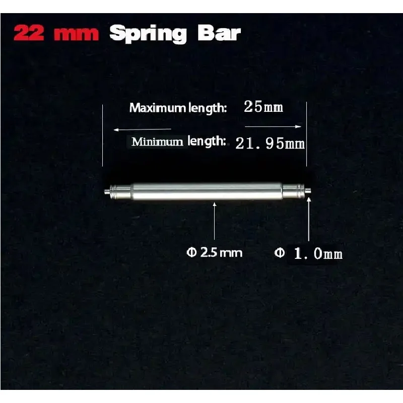 

Spring Bar Pins Stainless Steel Divers Attaching Watch Bands 1.5 1.8 2.0 MM Thickness 20 and 22 Size