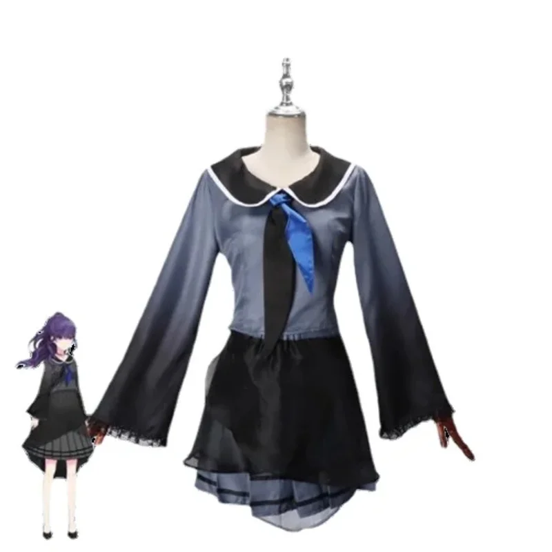 Asahina Mafuyu Косплей Костюм Парик Аниме Проект Sekai Красочный Сценический Хэллоуин