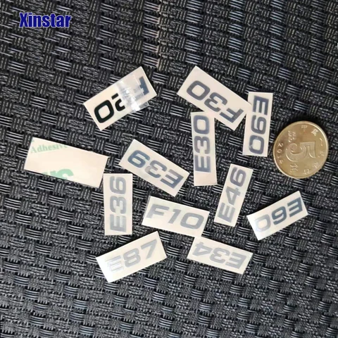 5 шт., автомобильные наклейки из нержавеющей стали для BMW E30, E34, E36, E39, E46, E60, E87, E90, F10, F20, F30