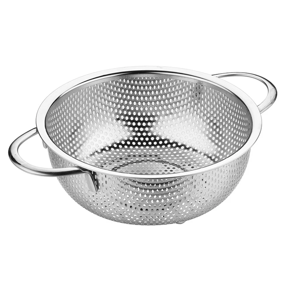 

Fruit Vegetable Basket Colander Strainer Rice Stainless Steel Plastic Wash Laundry