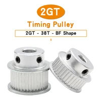 2gt 38t timing pulley bore 566 35781012mm motor pulley aluminum material teeth pitch 2mm belt width 610mm for 3d printers