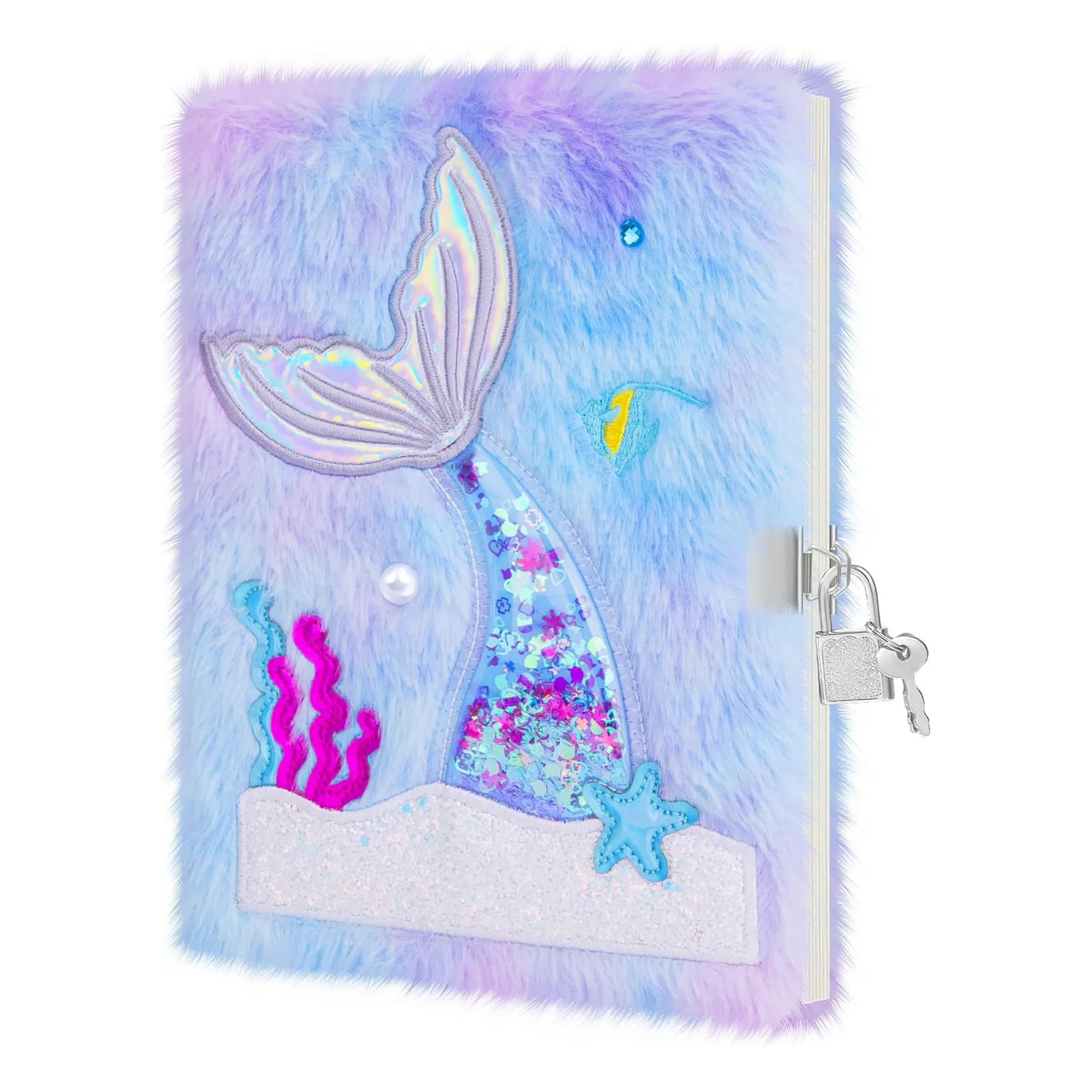 

Fuzzy Mermaid Secret Diary A5