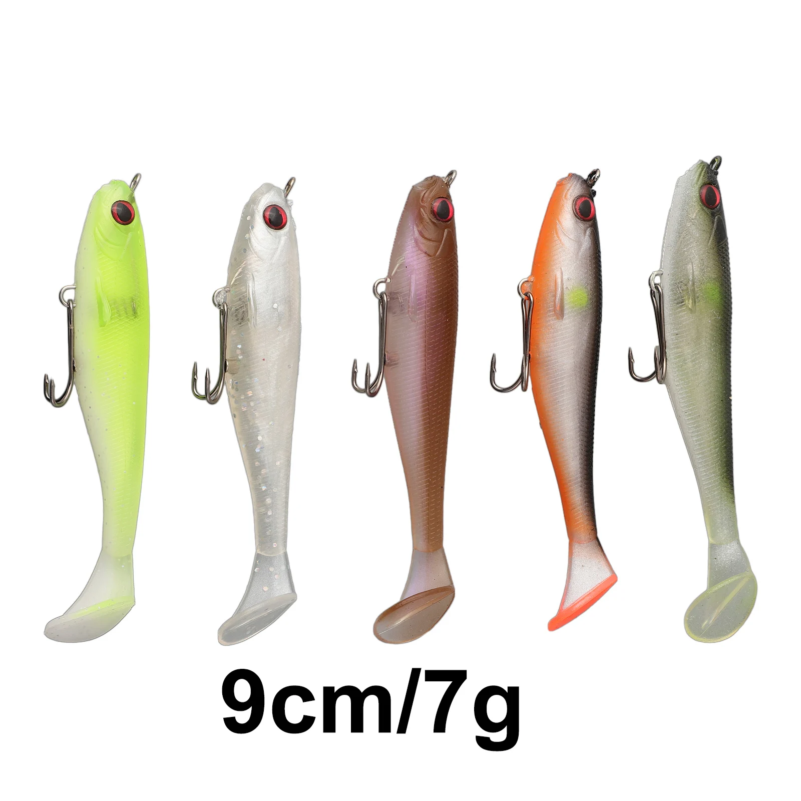 Высокопроизводительная мягкая приманка для шлицевых машин 5 шт. Megabass Magdraft Swimbait