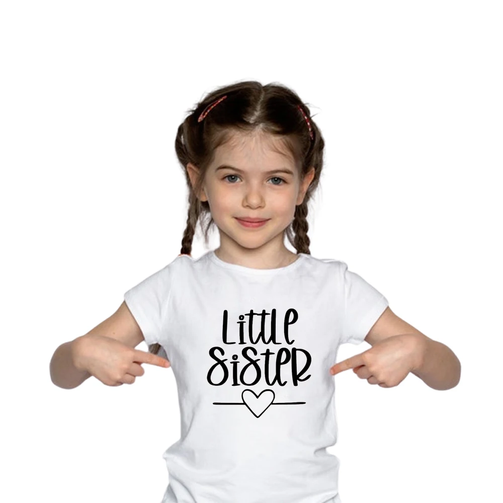 New Little sister cotton T-shirt Lil sis shirt Sister Shirts Pregnancy Announcement Baby Announcement Shirt toddler shirt tops