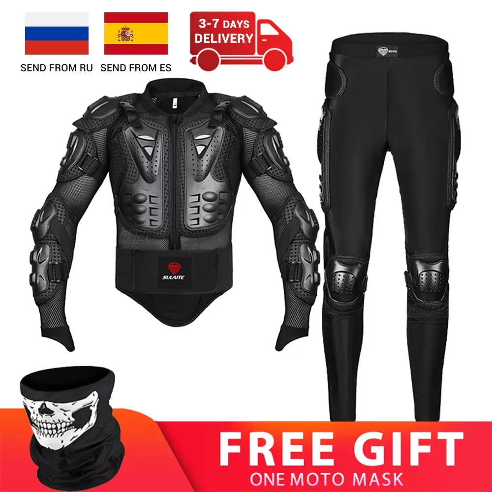

Motorcycle Jacket Pants Suit Racing Body Armor Men Protector Protective Gear Motocross Jacket Moto Motorbike Equipment Clothing