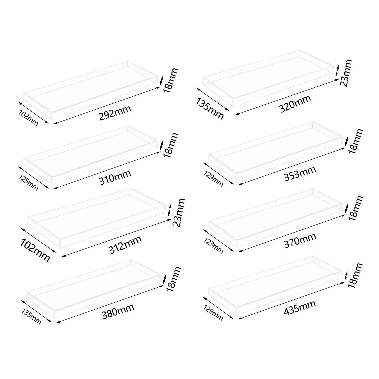 Acrylic Mechanical Keyboard Dust Cover Premium Protective Waterproof Transparent Protector Gaming Keyboard Case for Home