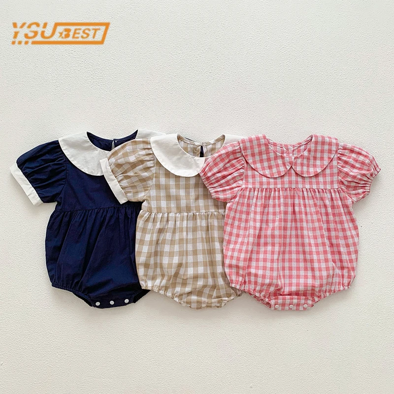 

Летняя одежда для маленьких девочек, комбинезоны для малышей, Комбинезоны для маленьких девочек с коротким рукавом, сетчатые комбинезоны, детская одежда