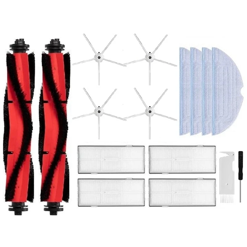 Vacuum Cleaner Kit HEPA Filter Main/Side Brush Mops Cloths For Xiaomi Roborock S7/S70/S7max/S7 Maxv Ultra/T7S Plus B