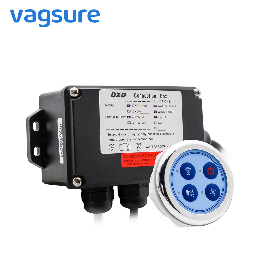 

AC 110V Bath Water Pump Control Panel Digital Controller Kit Wind Bottom Spa Combo Air Massage whirlpool Board For Bathtub