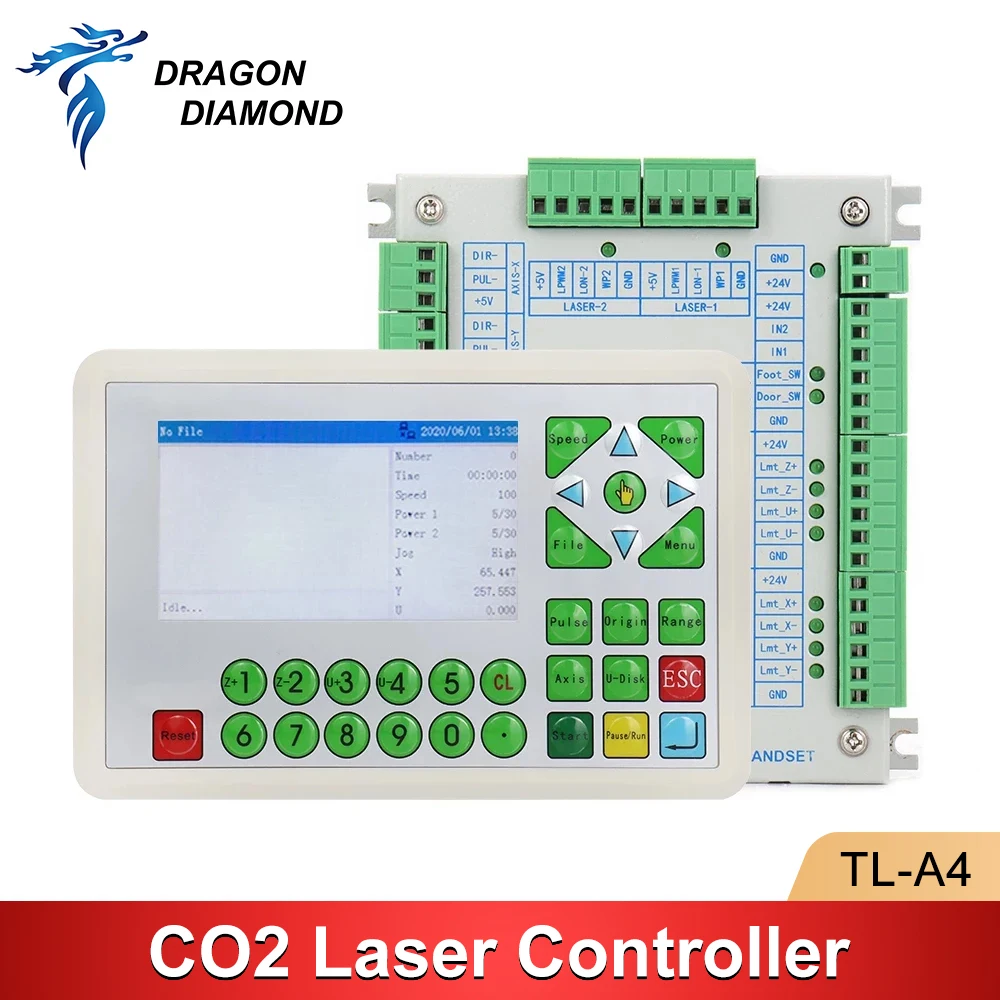 TL-A4 Co2 Laser Controller System For K40 Engraving Cutting Machine Control Card Replace Ruida Leetro Trocen