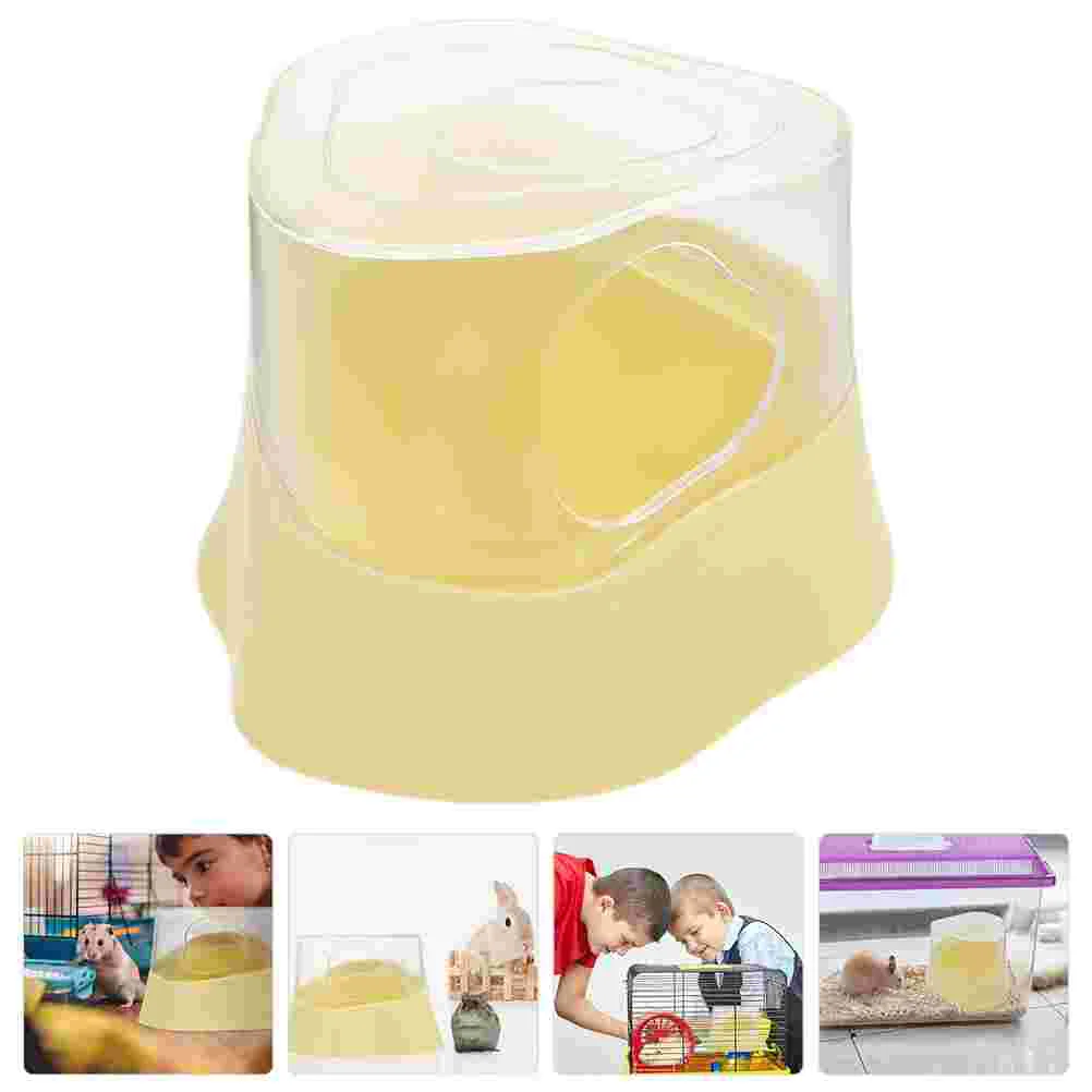 

Hamster Sand Bath Box Case Guinea Bathroom Clear Rat Bathtub Plastic Holder