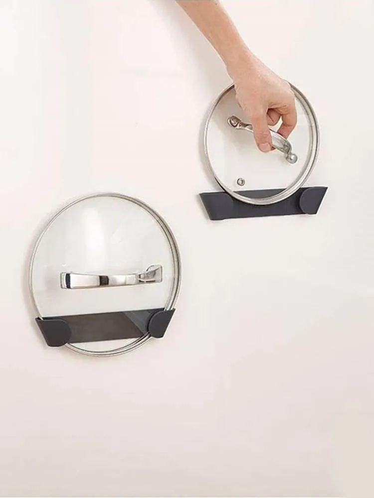 

Стеллаж для крышек кастрюль без отверстий настенный держатель для ложек и сковородок подвесная стойка кухонный органайзер для хранения полка