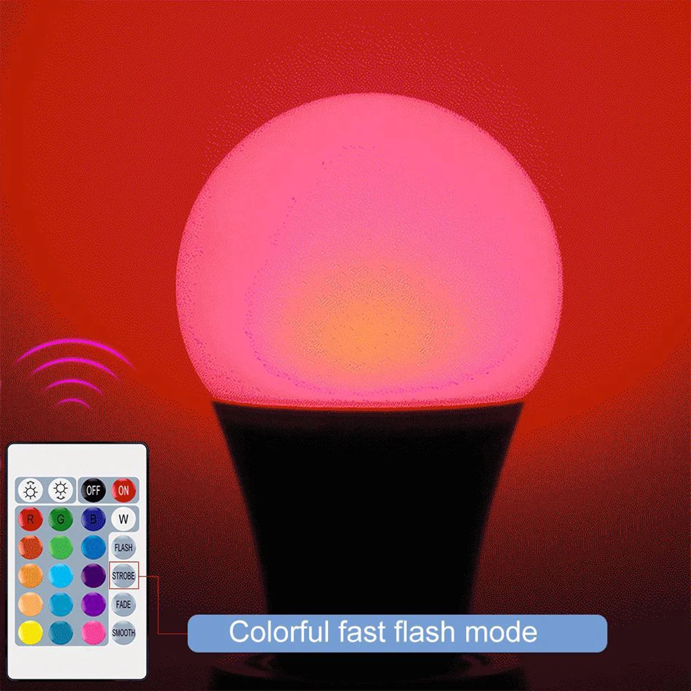 5/10/15w Led Dimming Spotlight Bulb with Remote Control Rgb Light Bulb Eco-friendly Radiation-free for Home Bedroom Living Room