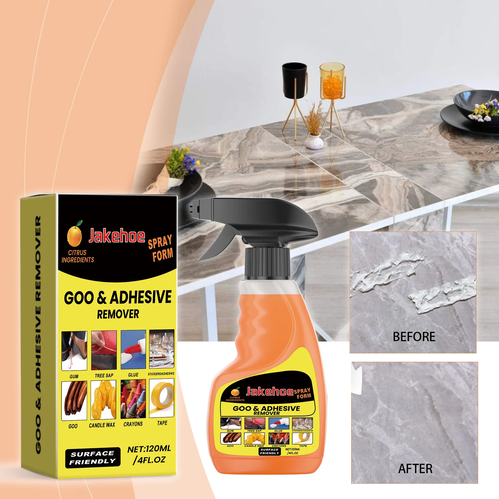 Мощное универсальное средство для удаления клея для наклеек. Очиститель остатков клея. Безопасно на поверхности. 120 мл. Быстрое действия. Без остатков.