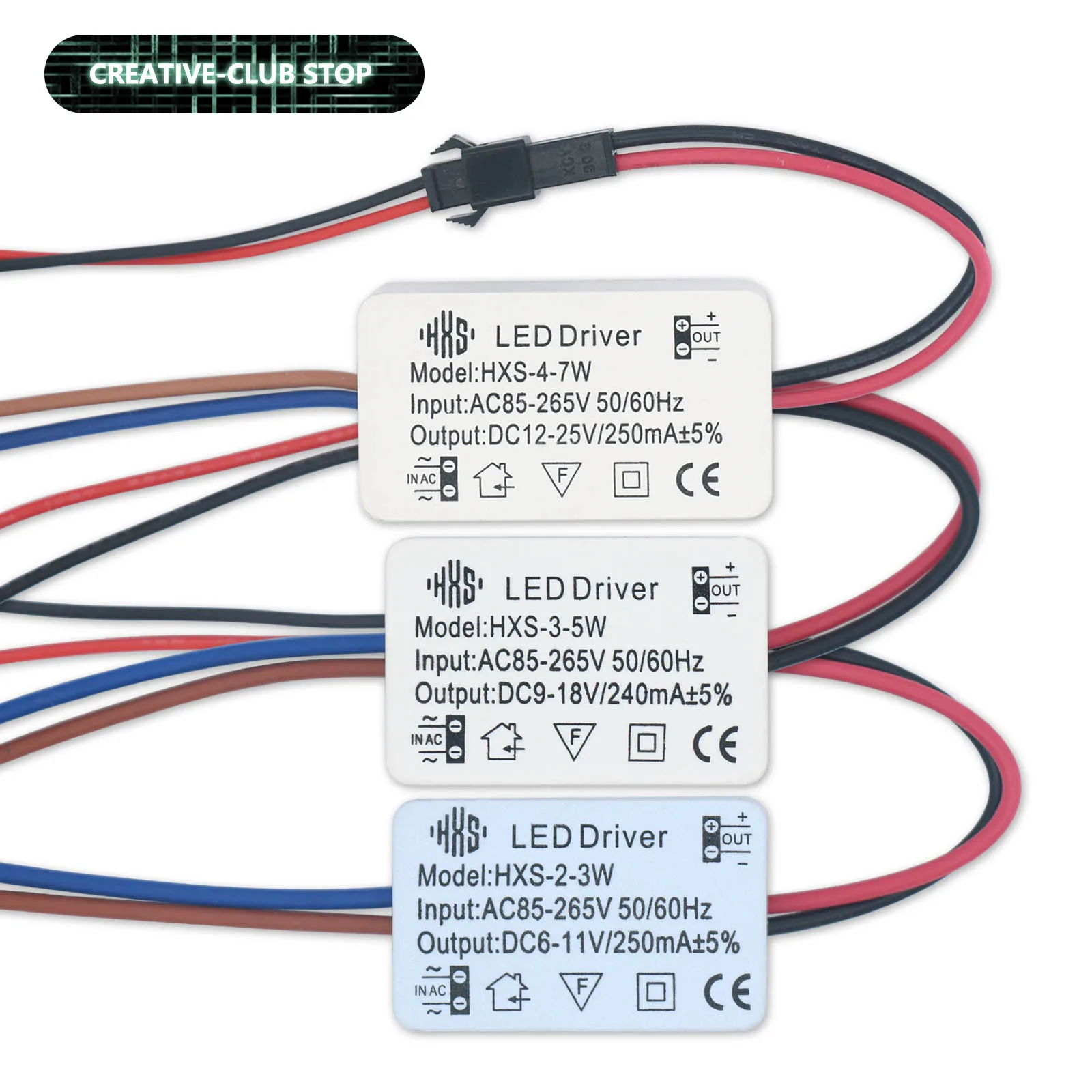 

LED Driver 250mA 2-3W 3-5W 4-7W 8-12W 15-18W 18-24W LED Constant Current Driver Power Unit Supply For LED Bulb Transformers