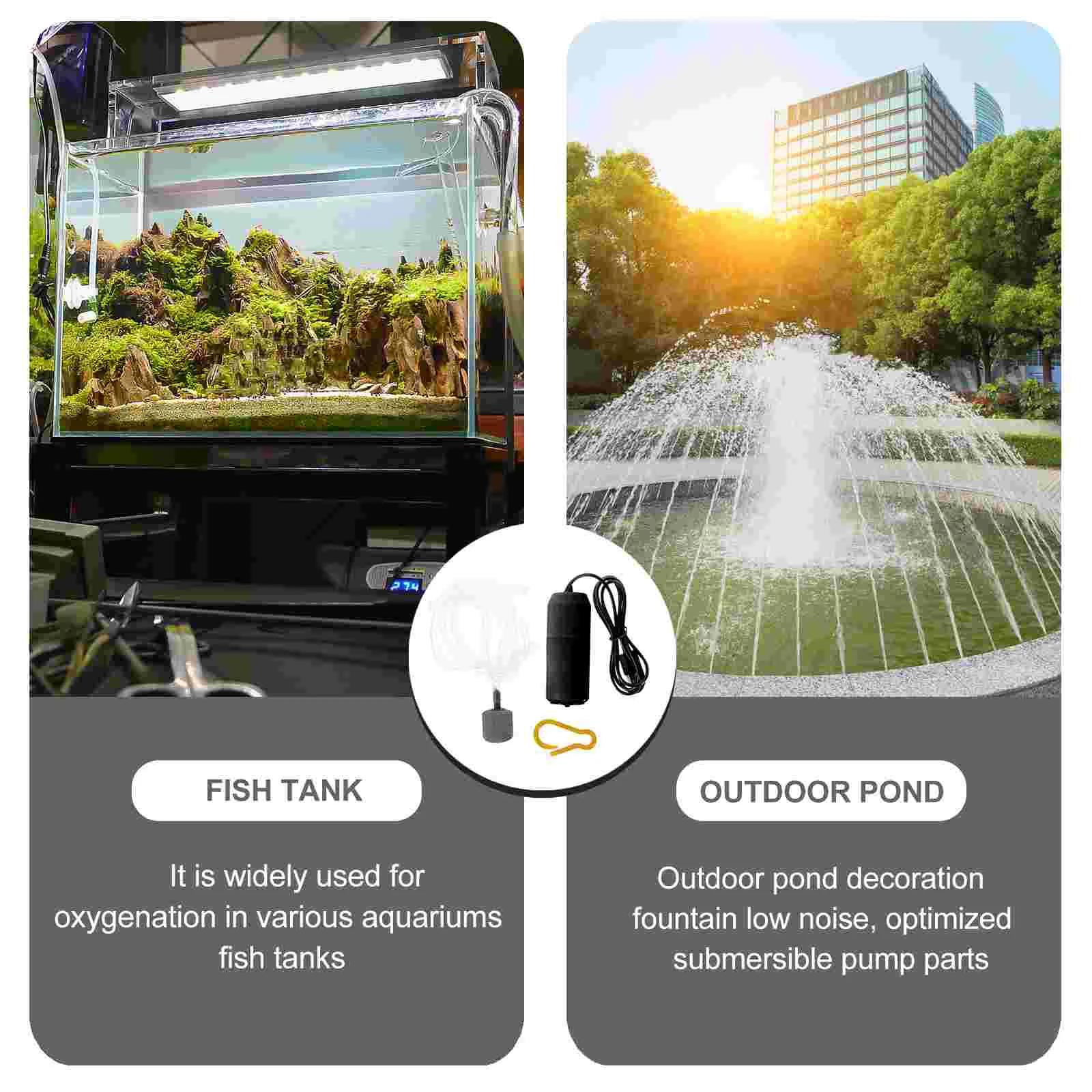 Миски для рыбы сетчатый кислородный насос бесшумный аэратор USB беспроводной